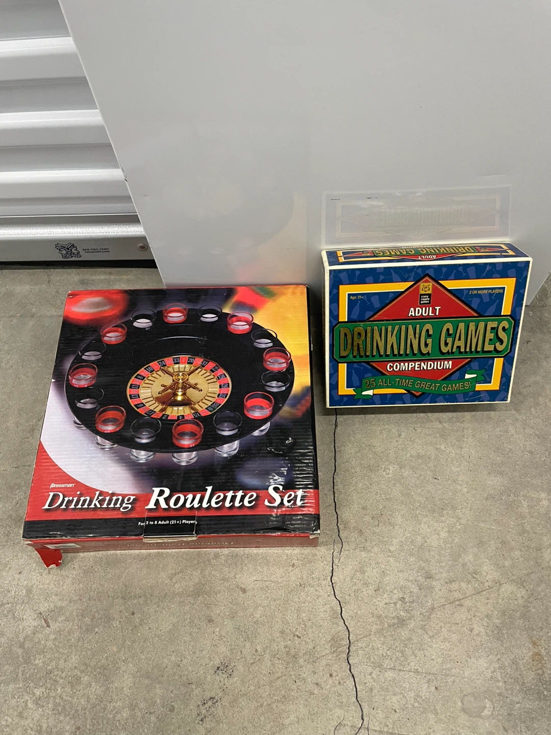 Adult Drinking Games Compendium & Drinking Roulette Set