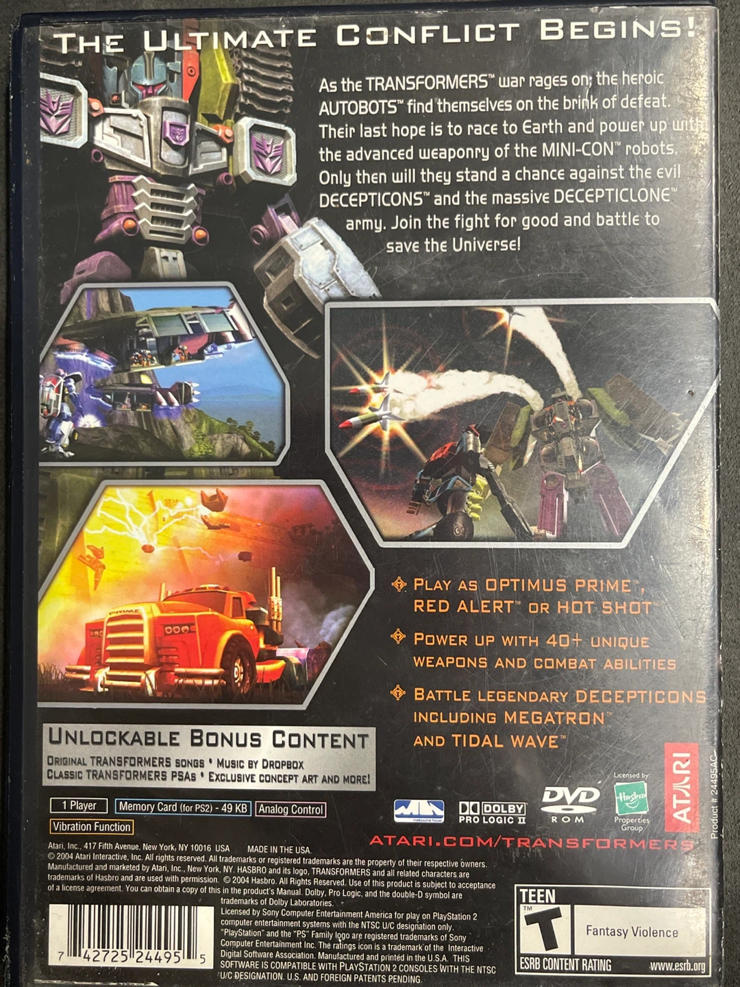 PlayStation 2: Transformers - photo 2