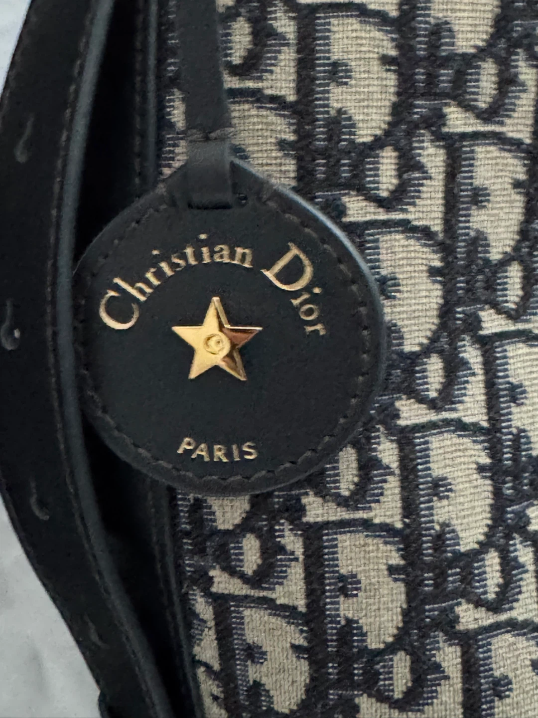 Pre-loved Christian Dior Canvas Oblique Bucket Bag - photo 4