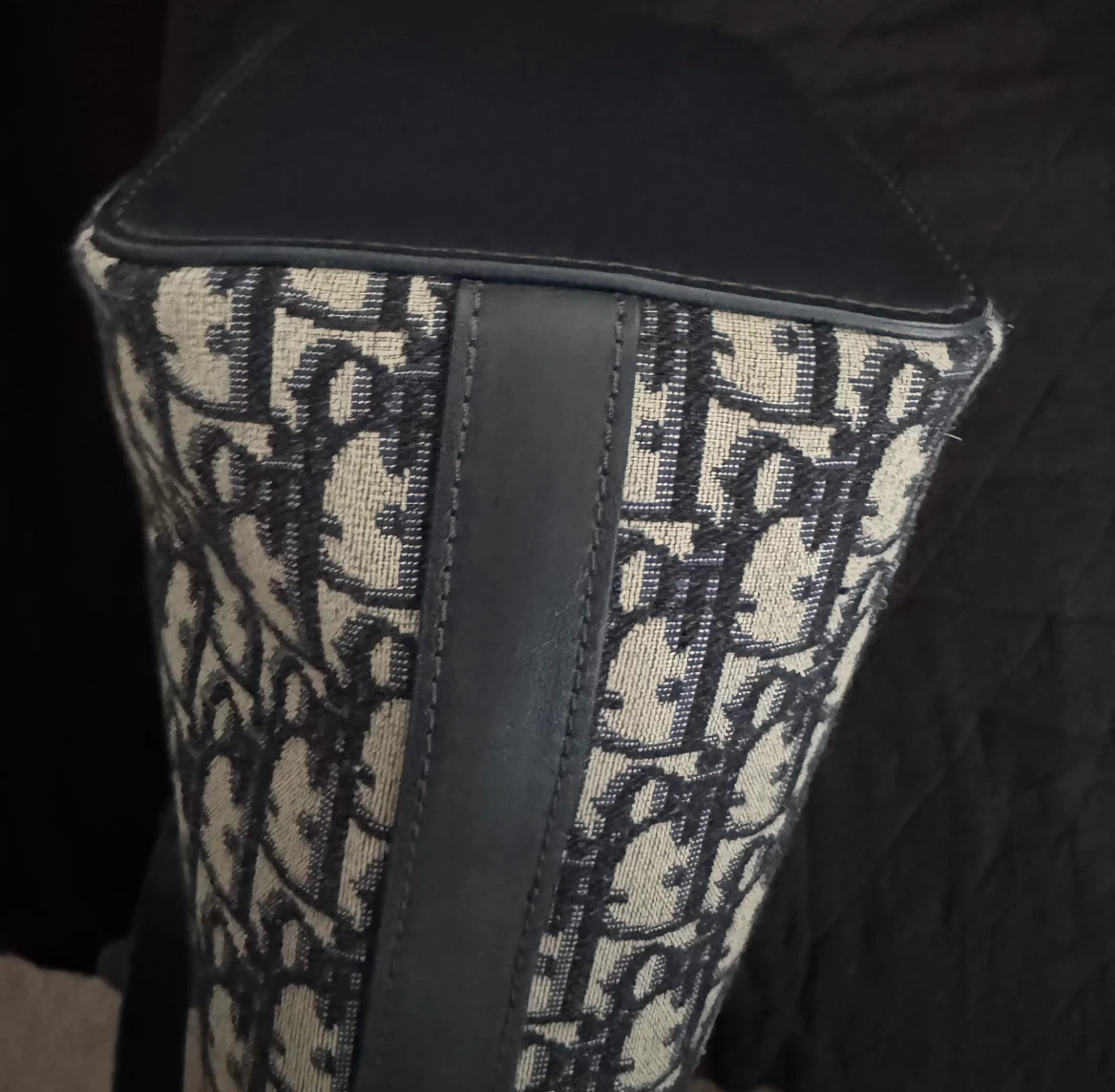 Pre-loved Christian Dior Canvas Oblique Bucket Bag - photo 5
