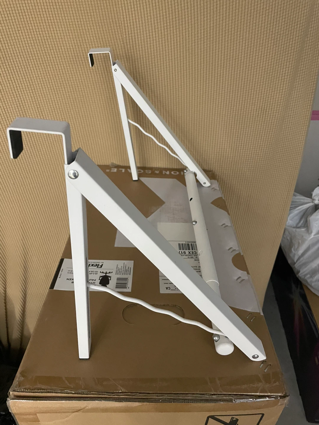 White Over-the-Door Rack