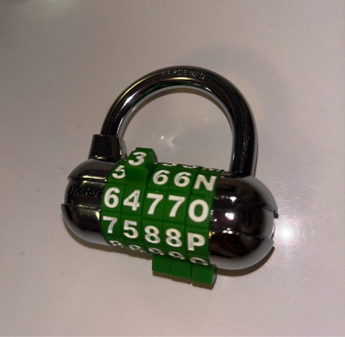 Master Lock Combination Lock with Extra Number Dials