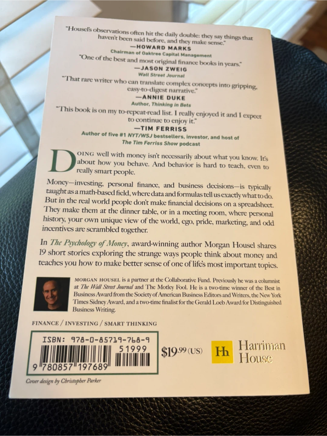 The Psychology of Money by Morgan Housel Book $15 - photo 2