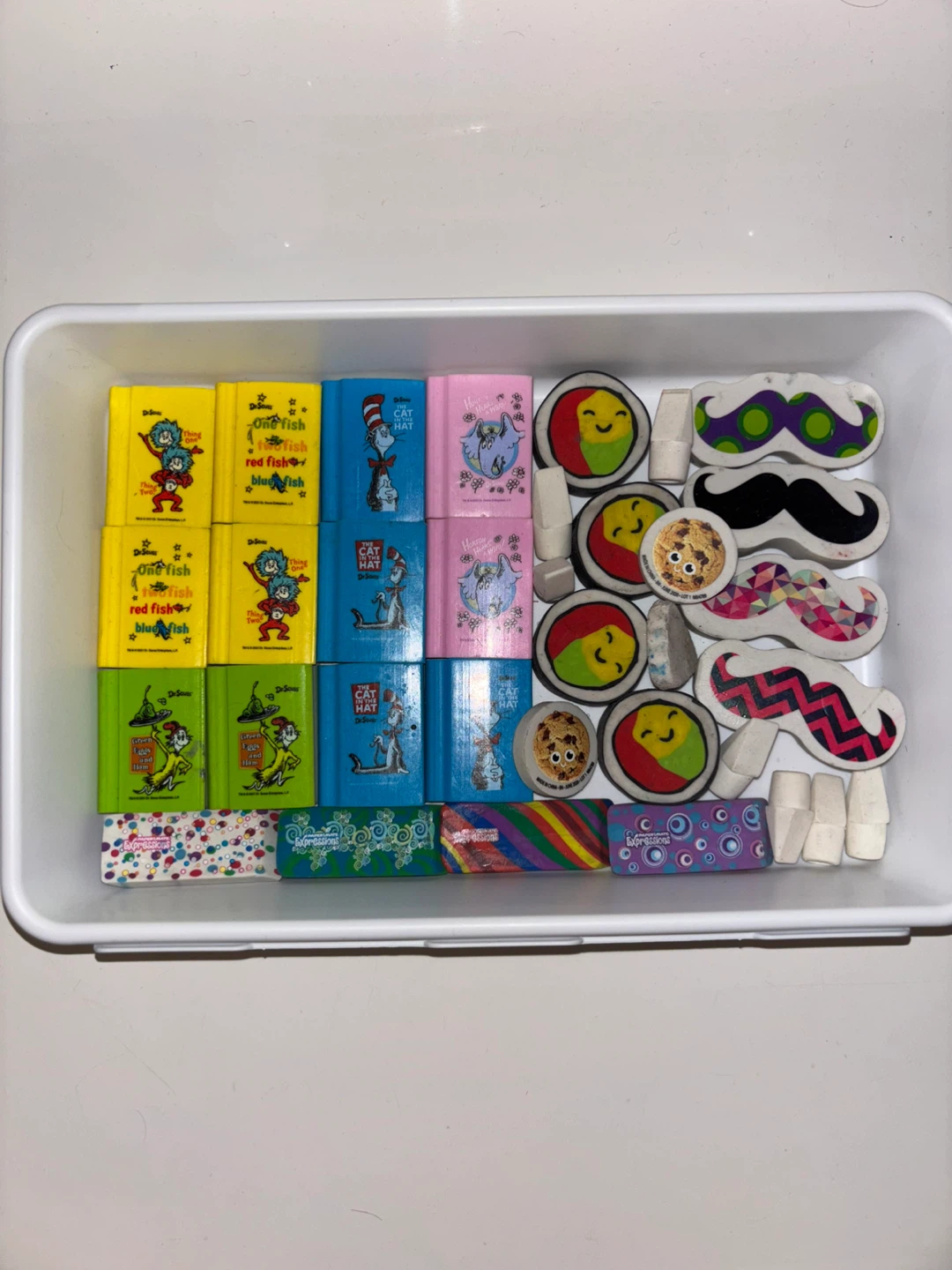 Assorted Dr. Seuss & Novelty Erasers Rate Finds?b