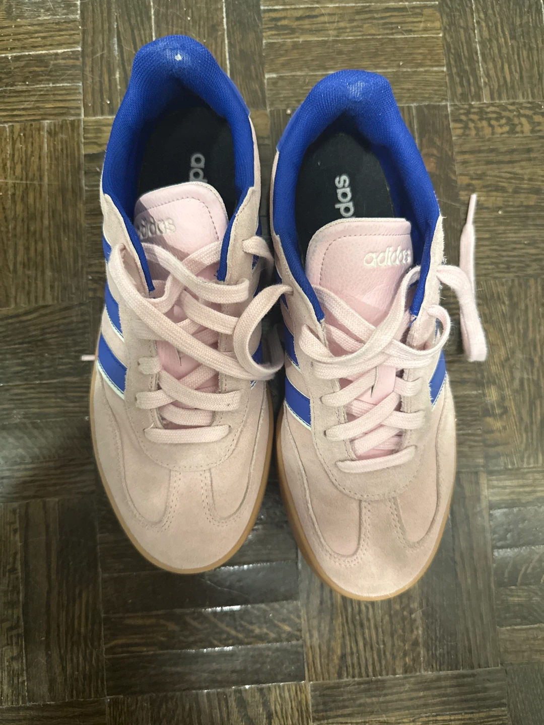 Adidas Pink Blue Suede Sneakers - photo 2