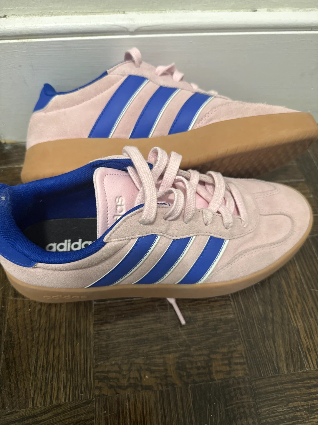 Adidas Pink Blue Suede Sneakers - photo 3