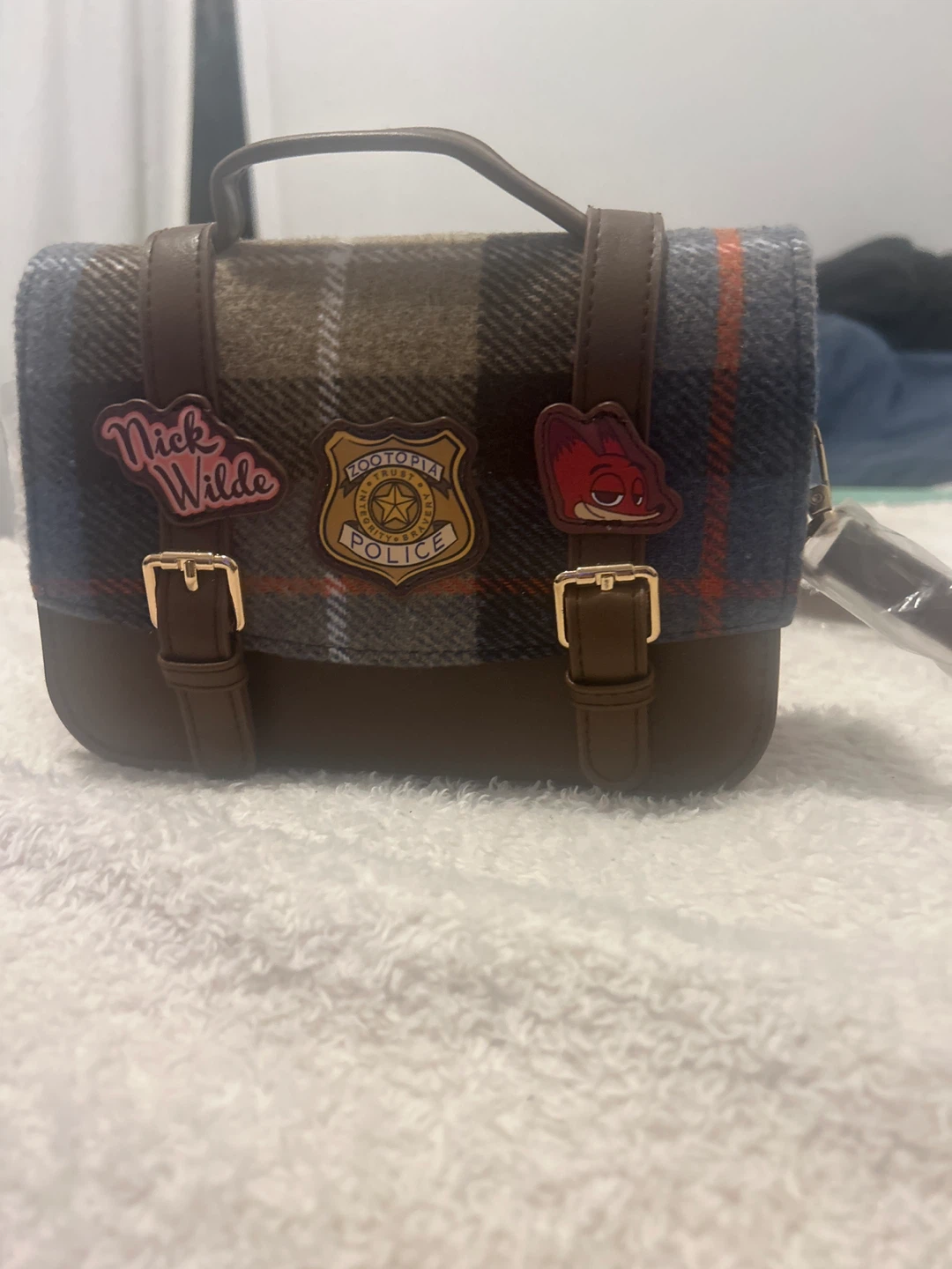 Zootopia "Nick Wilde" Plaid Crossbody Bag - photo 3