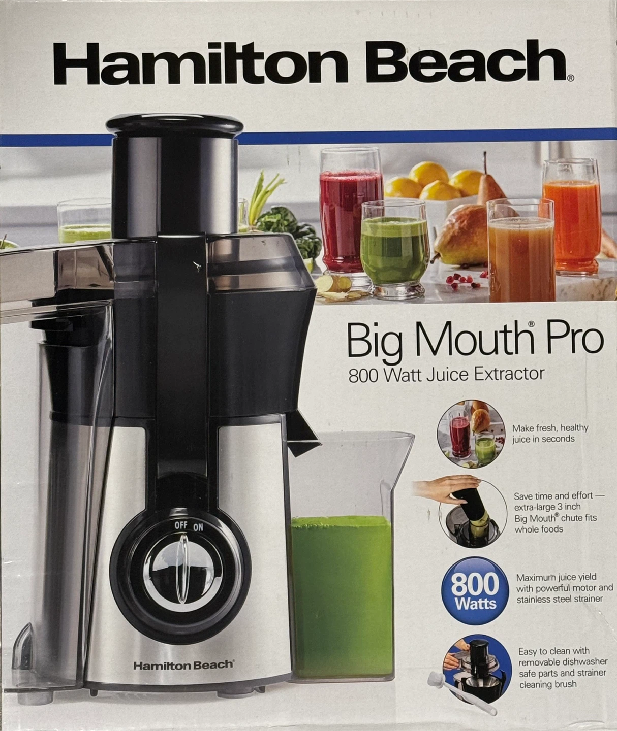 Hamilton Beach Big Mouth Pro Juicer (800W)