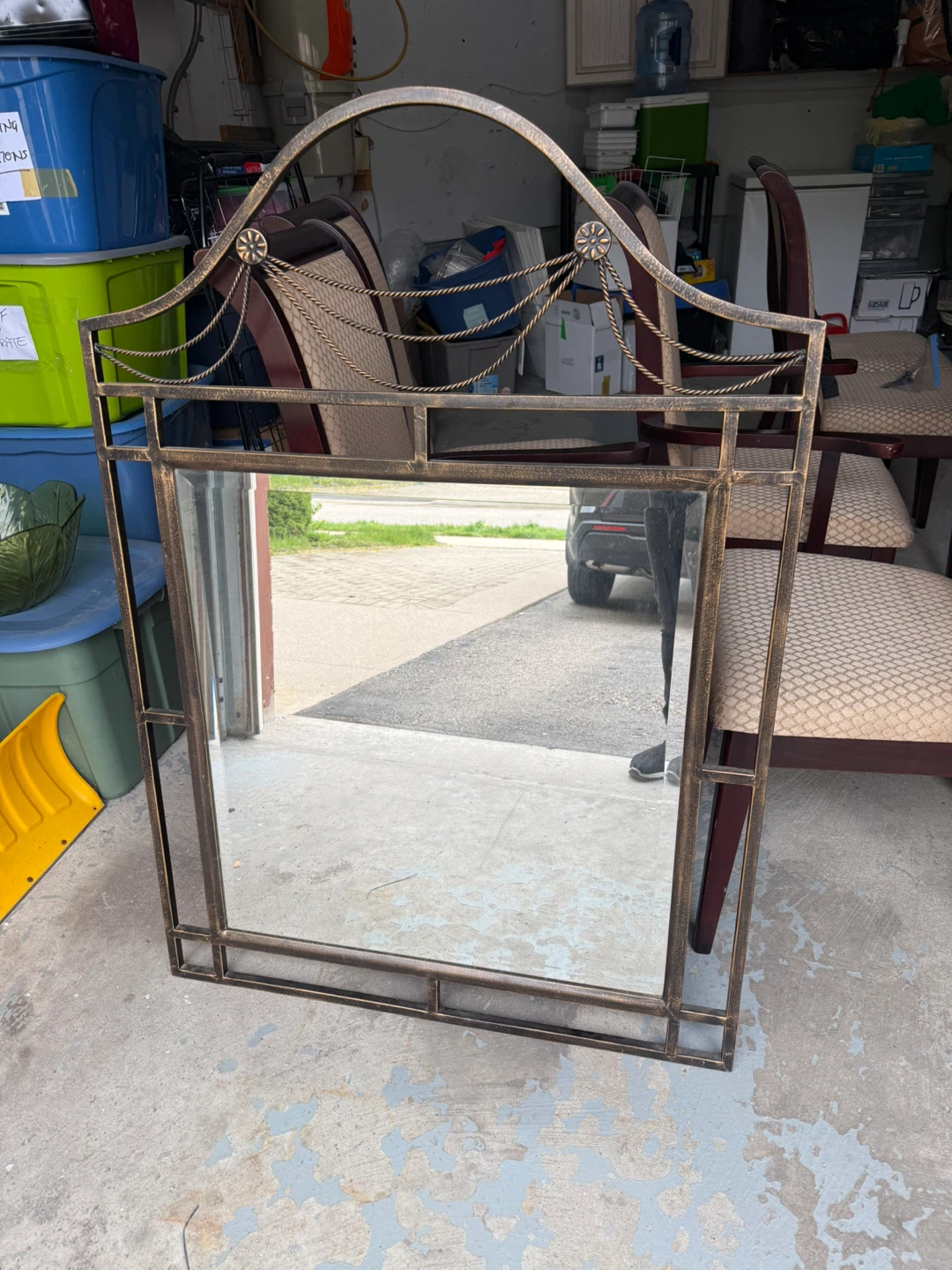 Decorative Metal Framed Mirror