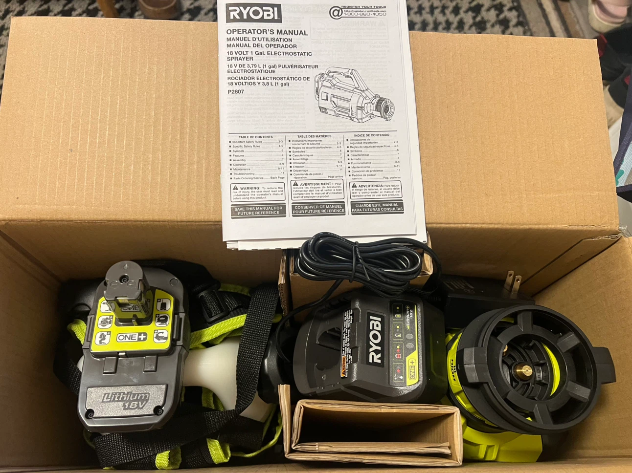 Ryobi 18V ONE+ Electrostatic Sprayer 1 Gallon - photo 5