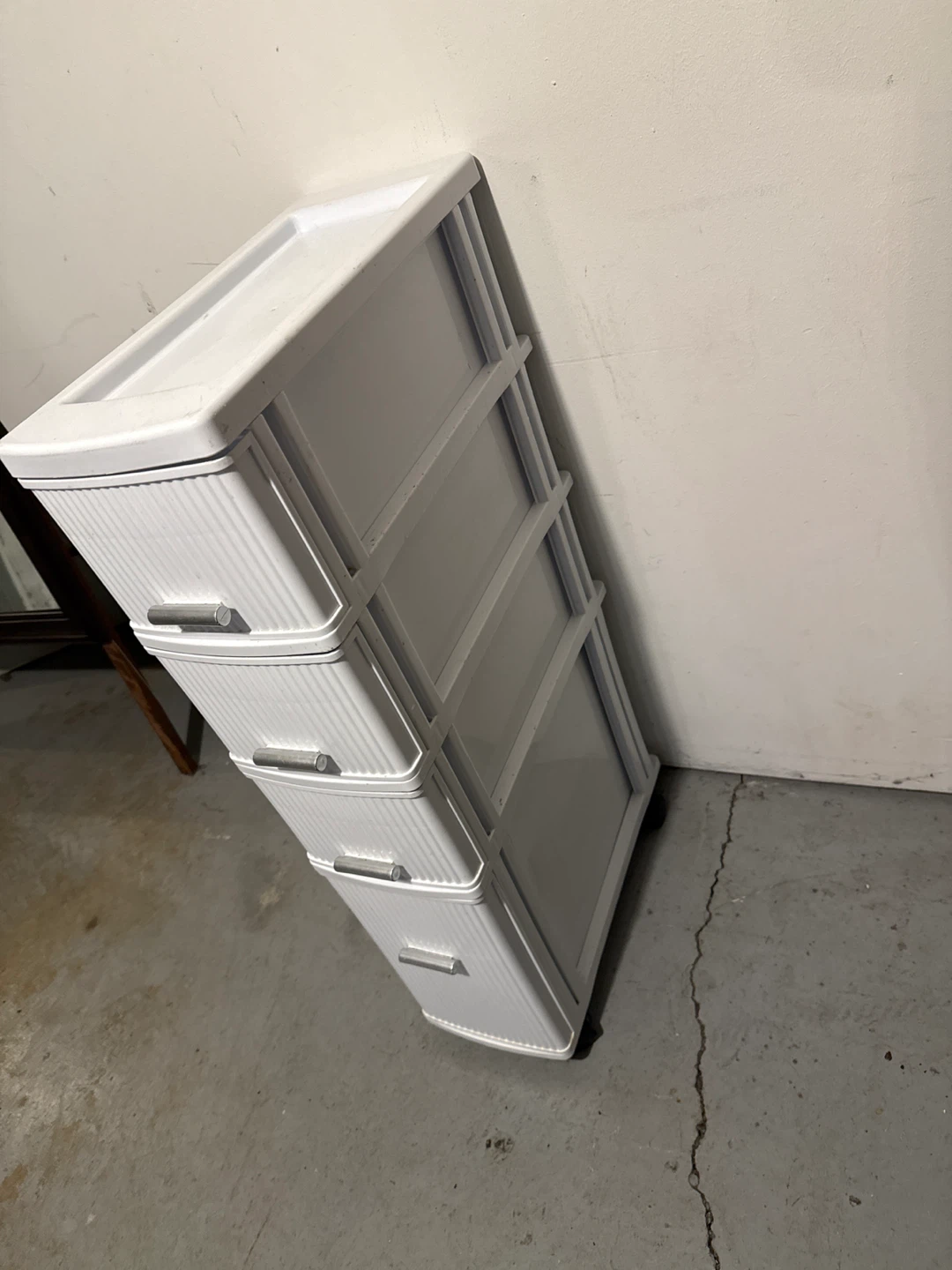 White Plastic Rolling Drawer Organizer with wheels - photo 5