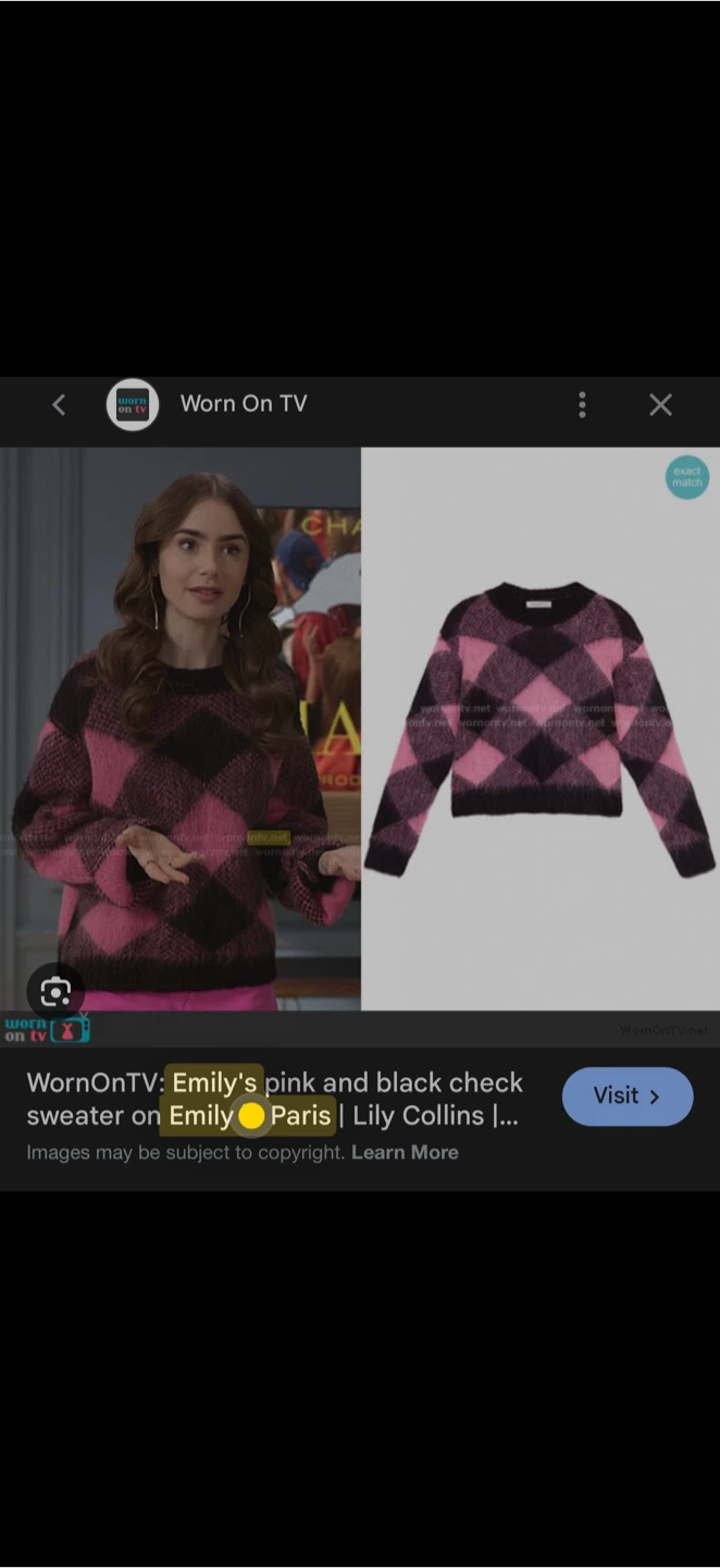 Sandro Paris Pink & Black Mohair blend sweater