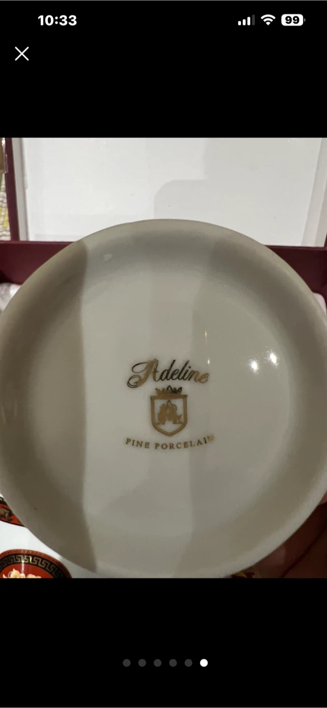 Adeline Fine Porcelain Teacup and Saucer Set - photo 2