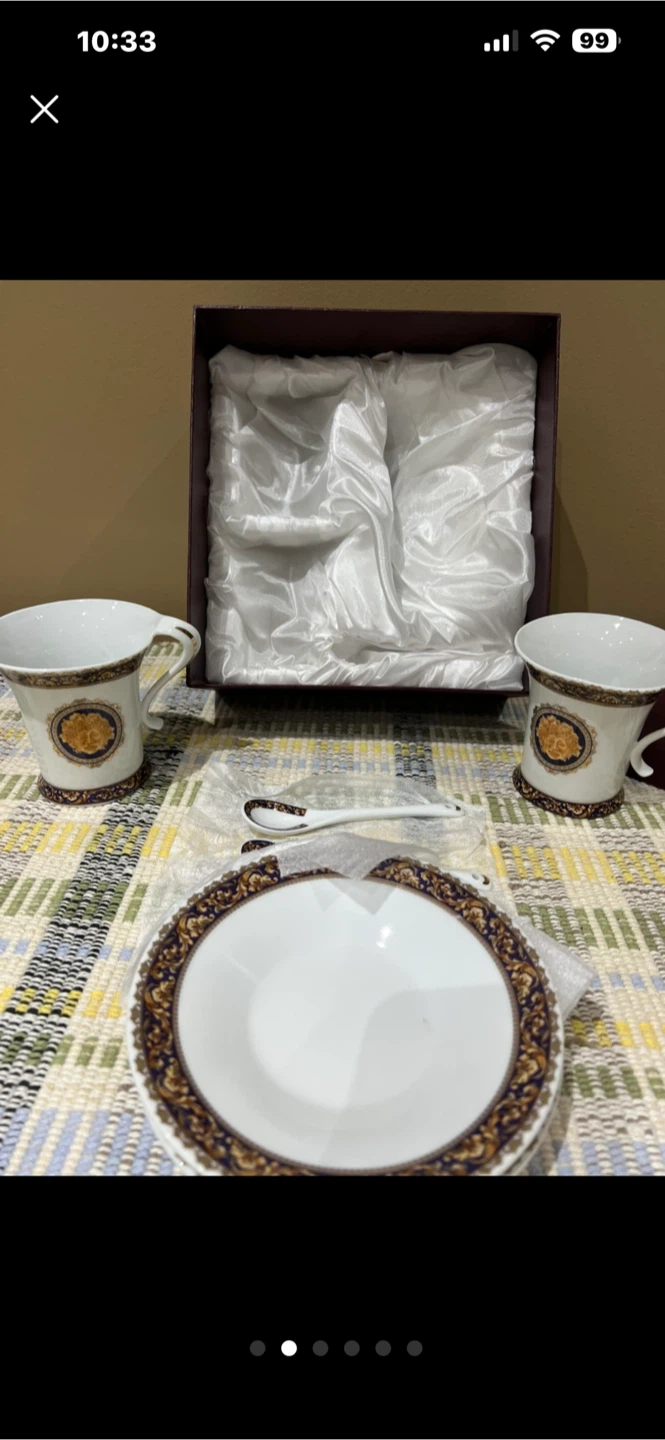 Adeline Fine Porcelain Teacup and Saucer Set - photo 4