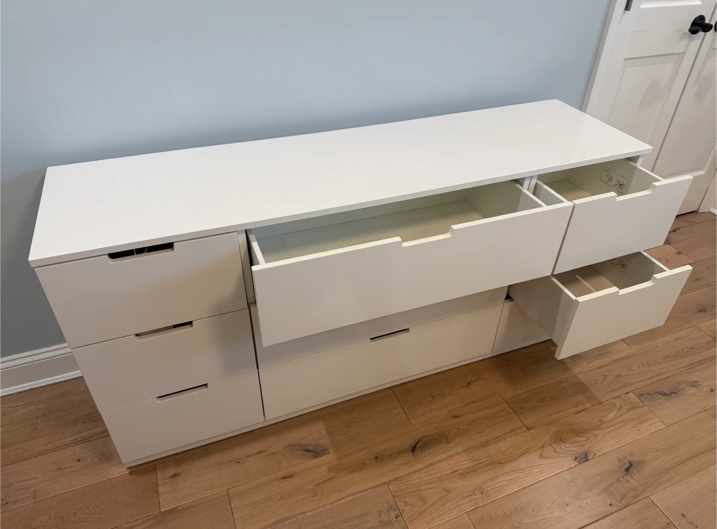 IKEA dresser in white with 9 drawers NORDLI - photo 2