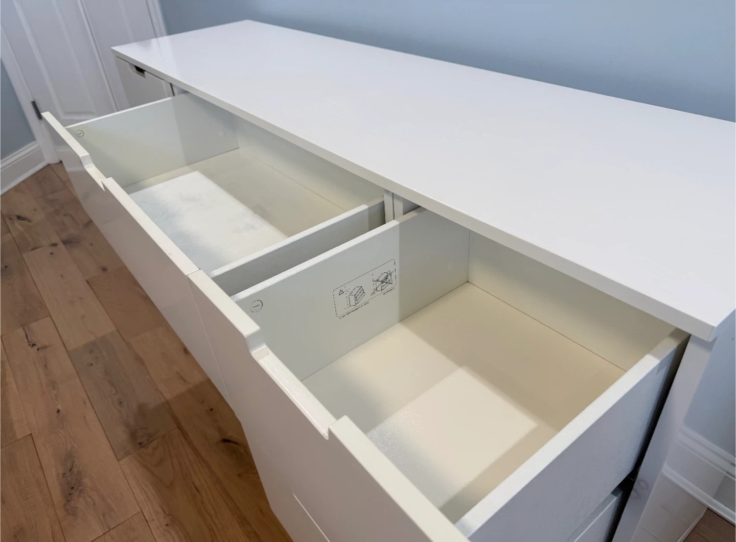 IKEA dresser in white with 9 drawers NORDLI - photo 4
