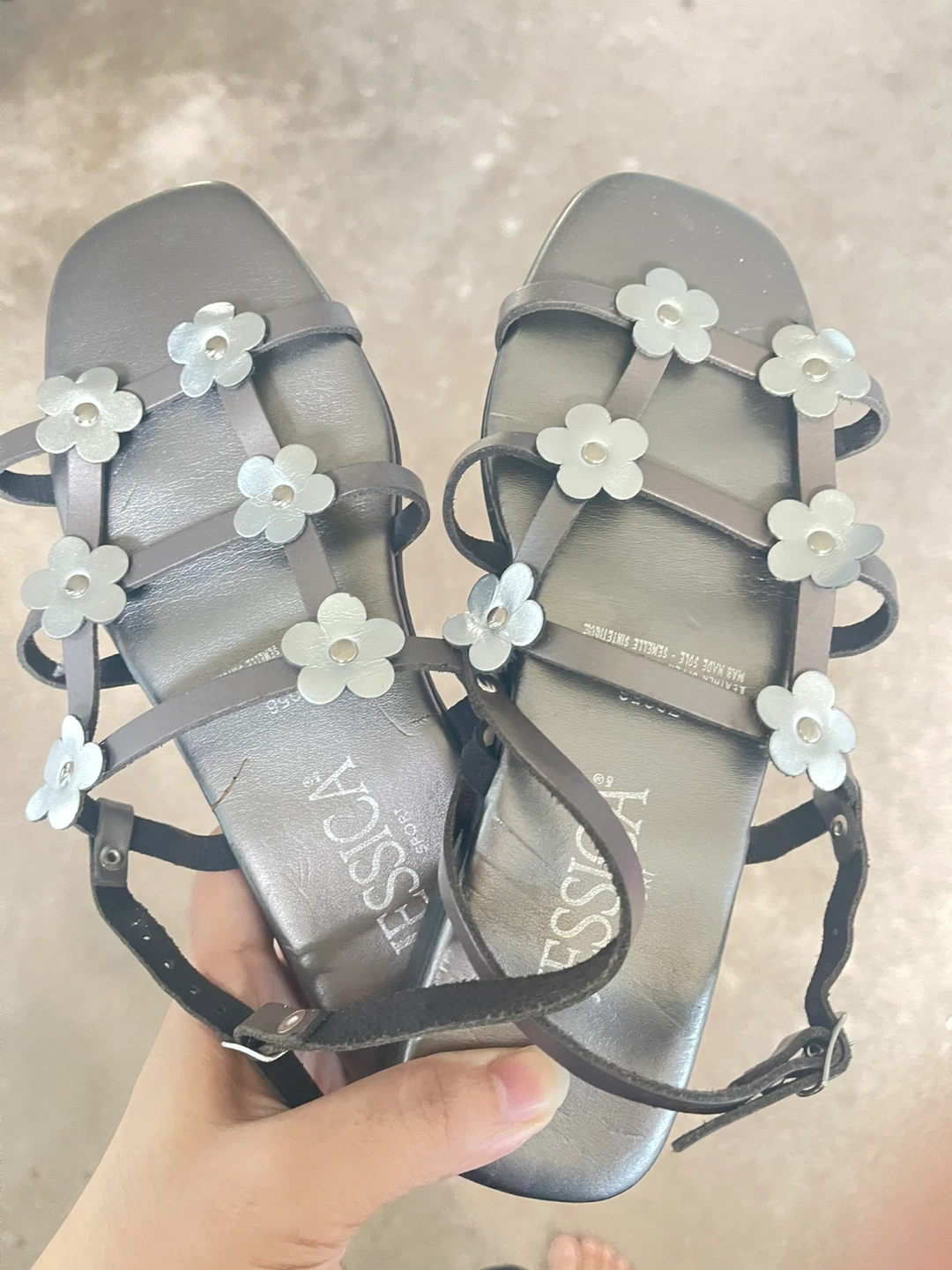 Jessica Simpson Flower Strap Sandals