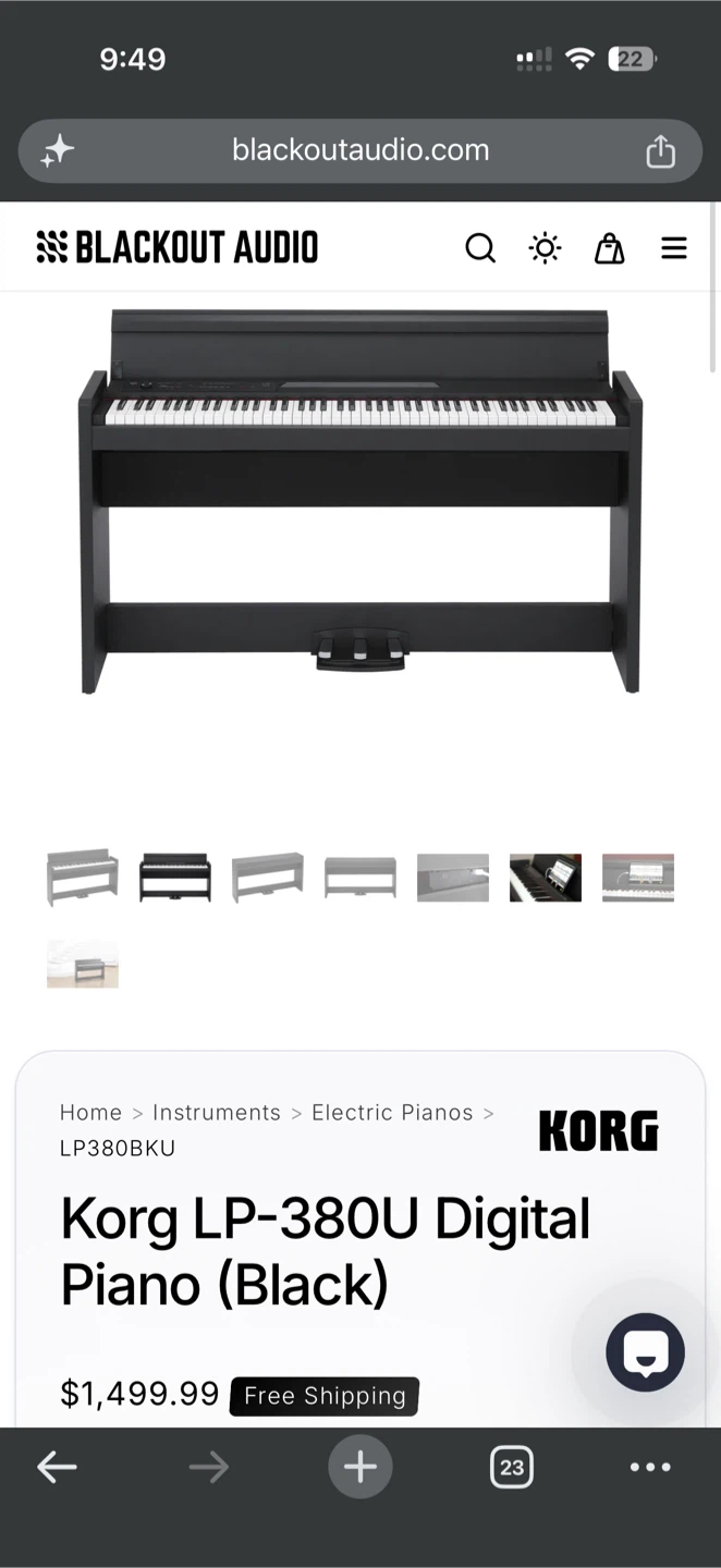 Korg LP-380 Digital Piano - photo 5