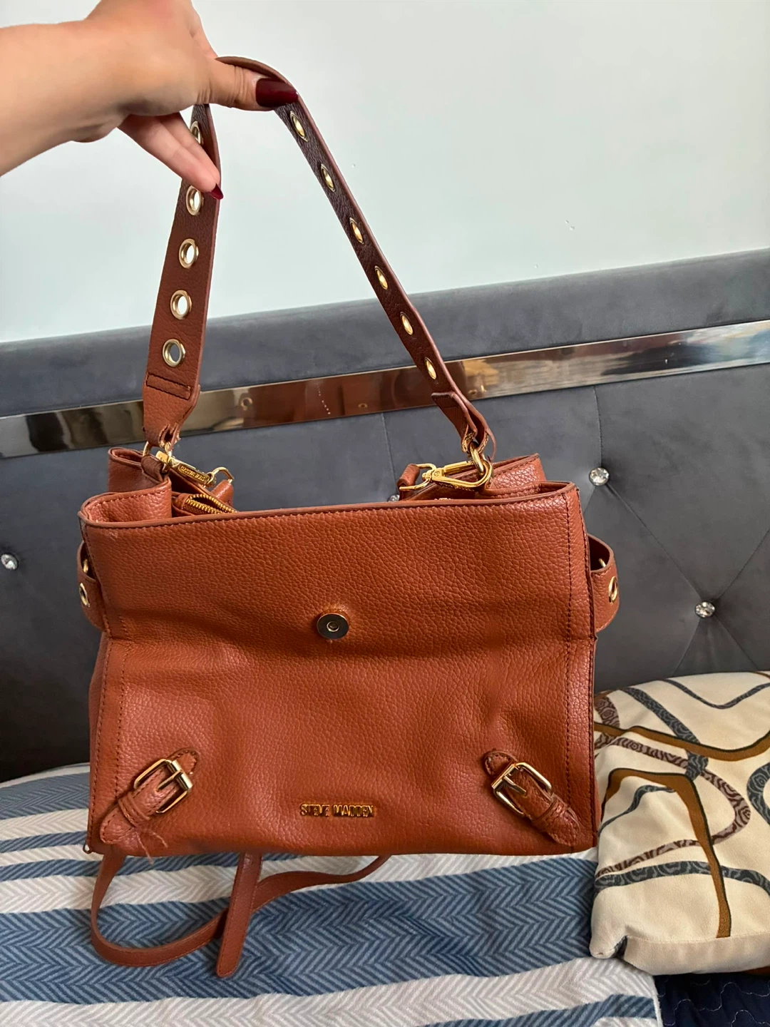 Steve Madden Brown Leather Tote Handbag - photo 4