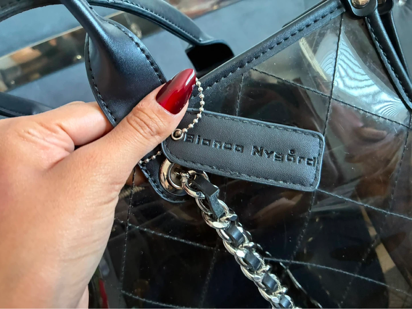 Bianca Nygard Black Clear Tote Bag - photo 2