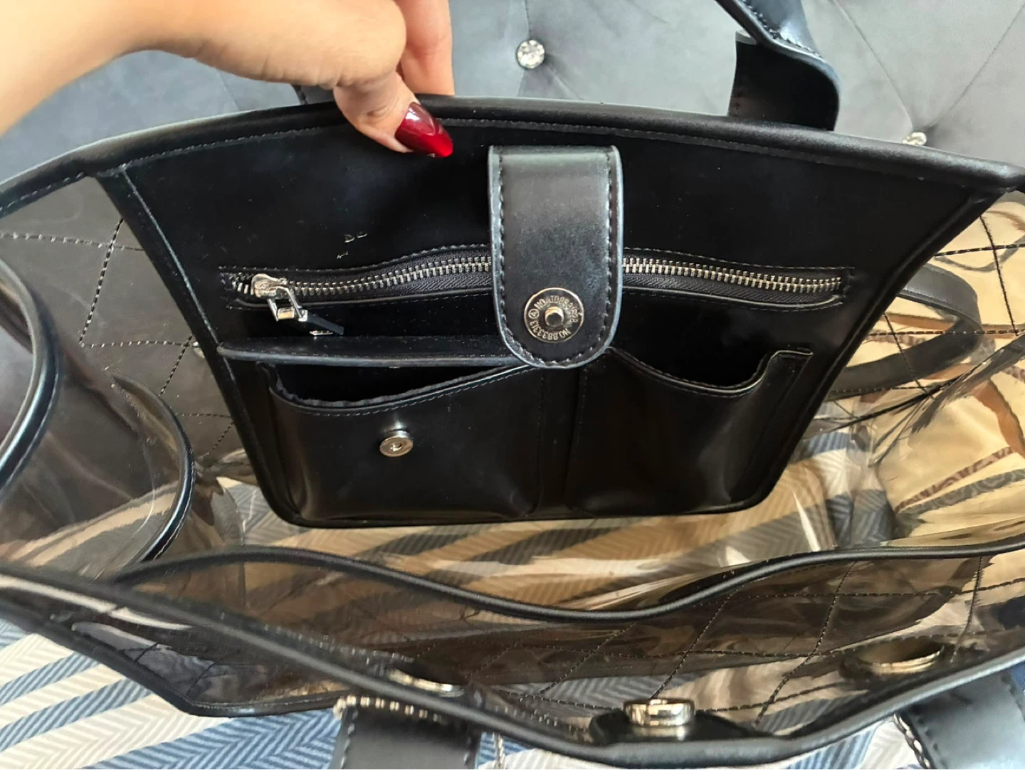 Bianca Nygard Black Clear Tote Bag - photo 3