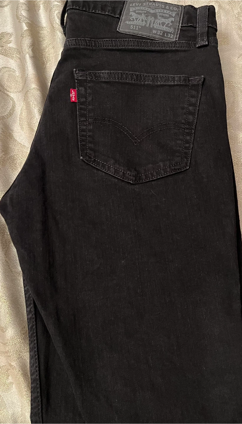Levi's 511 Slim Fit Black Jeans - photo 3