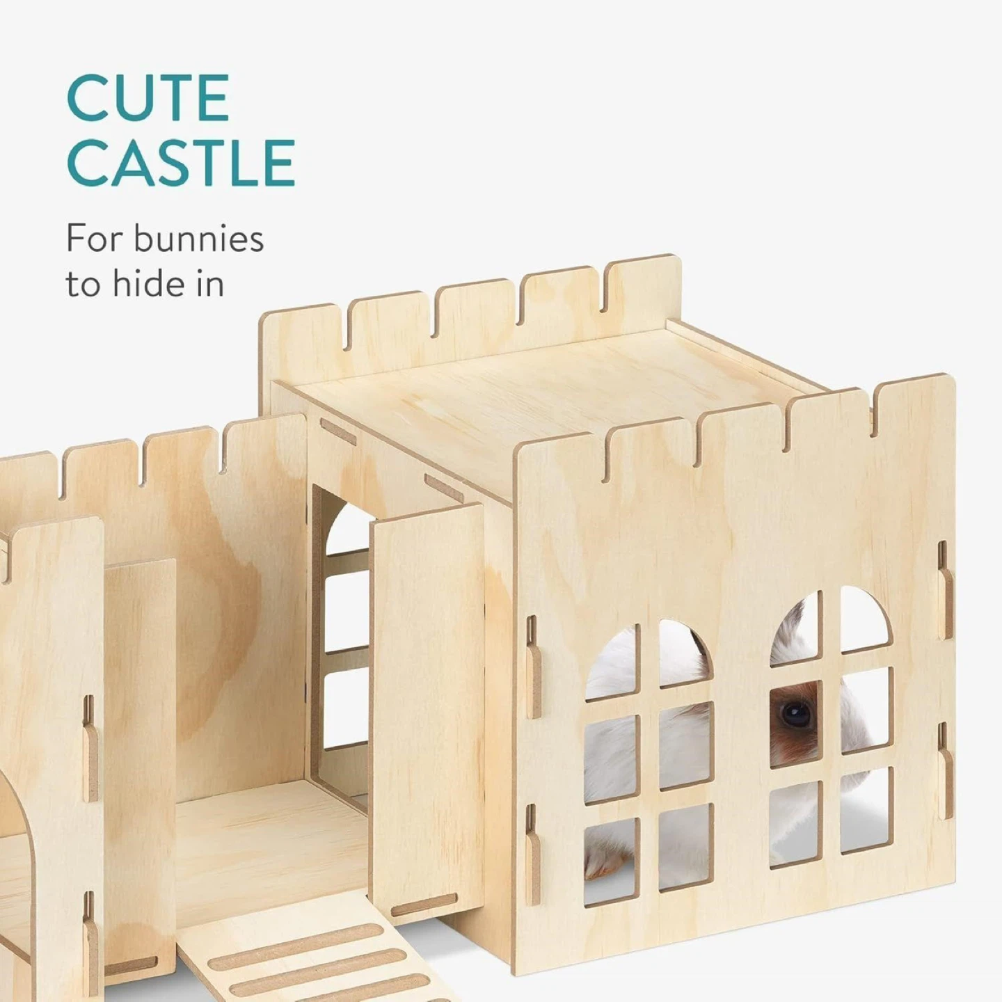 Wooden Castle Hideaway for Bunnies - photo 2