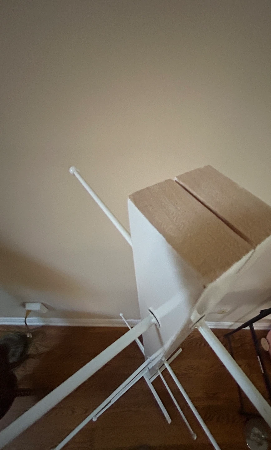White Wooden Rotating Display Stand - photo 2