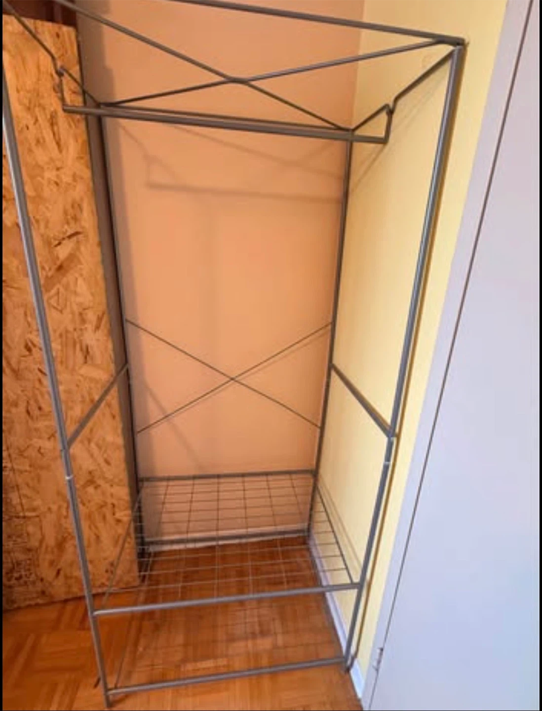 Metal Garment Rack with Shelf - photo 2