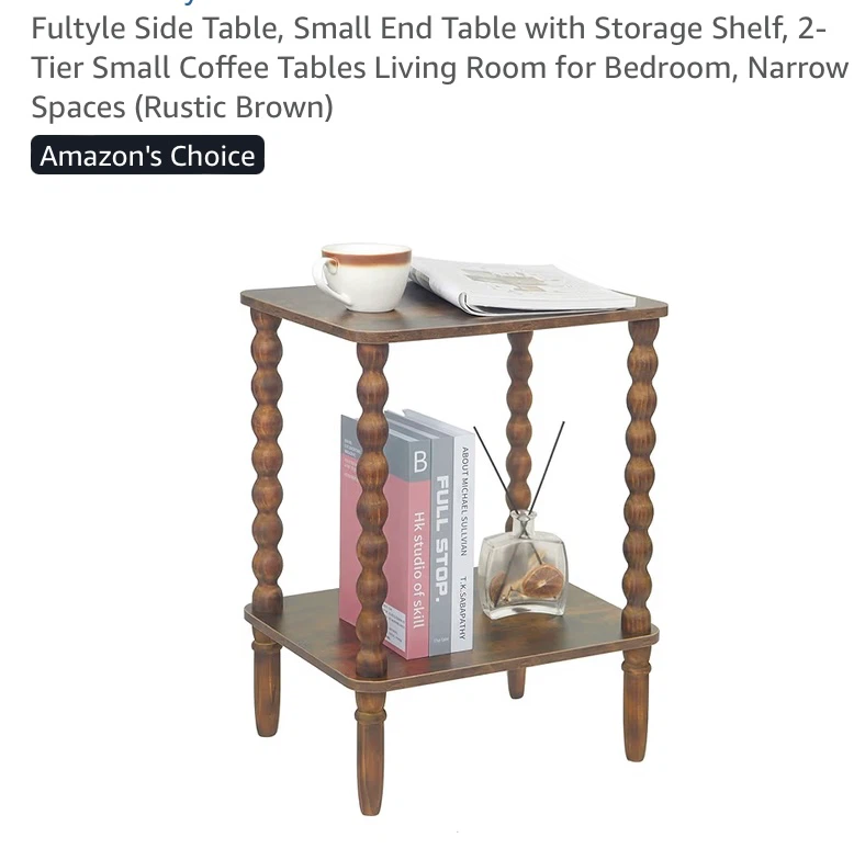 New Two Tier Side Table End Table