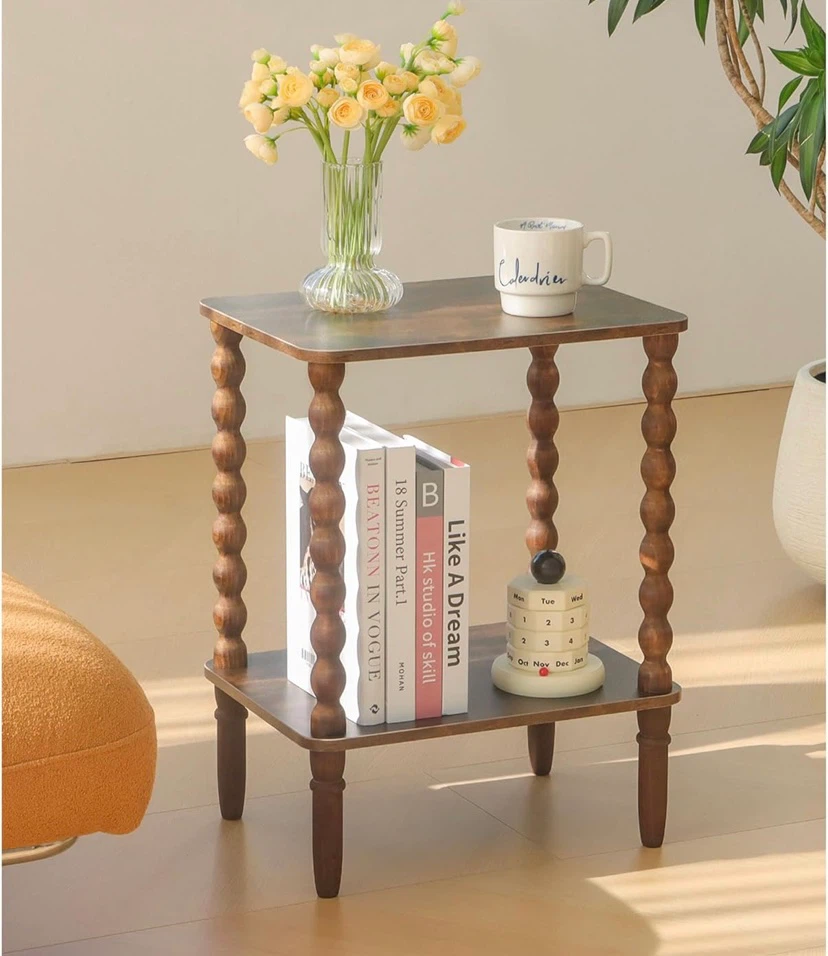 New Two Tier Side Table End Table - photo 2