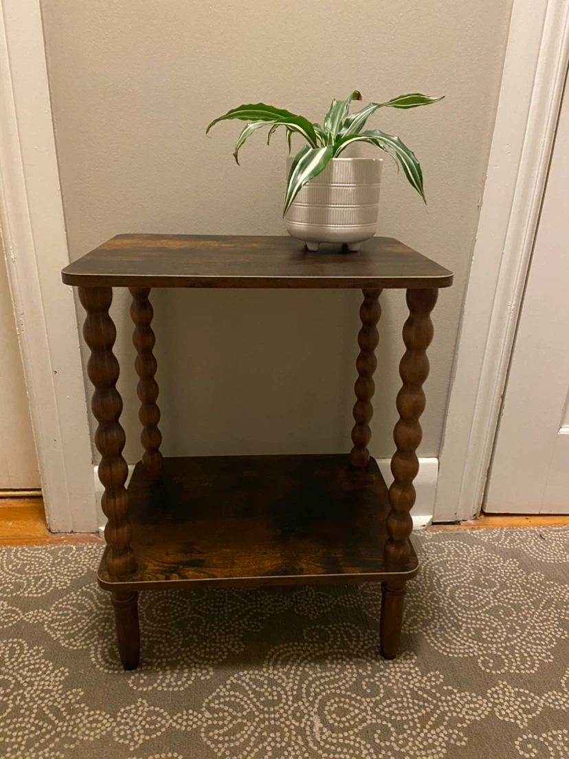 New Two Tier Side Table End Table - photo 5