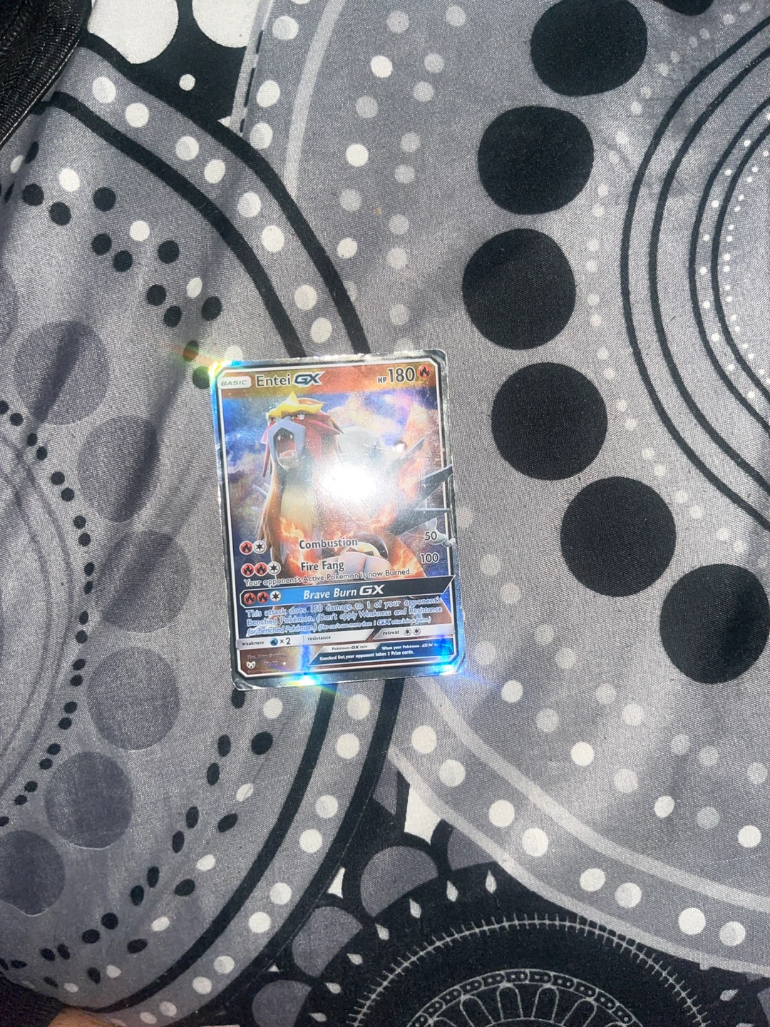 Pokemon TCG Entei GX Trading Card