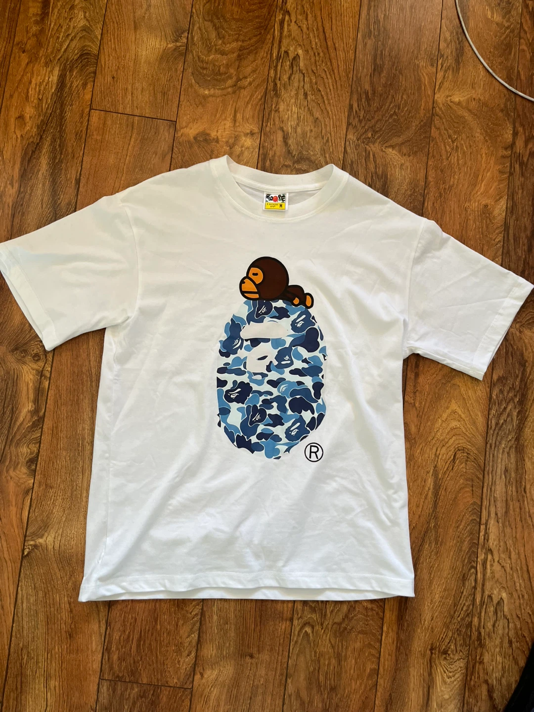 A Bathing Ape (BAPE) x Baby Milo Blue Camo Tee - Size M