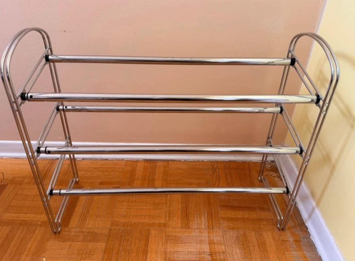 3-Tier Metal Shoe Rack