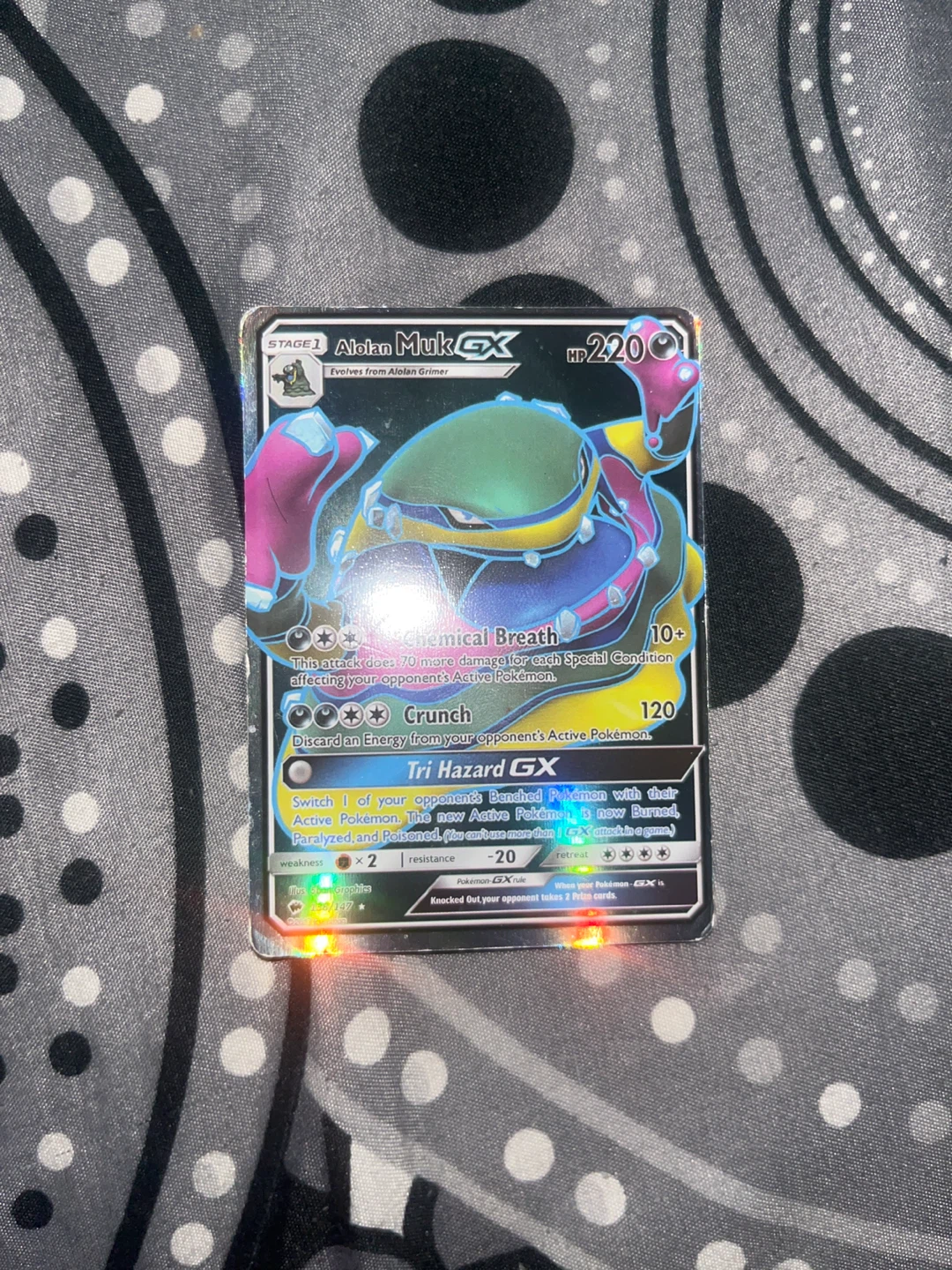 Pokemon Alolan Muk GX TCG Card 138/147