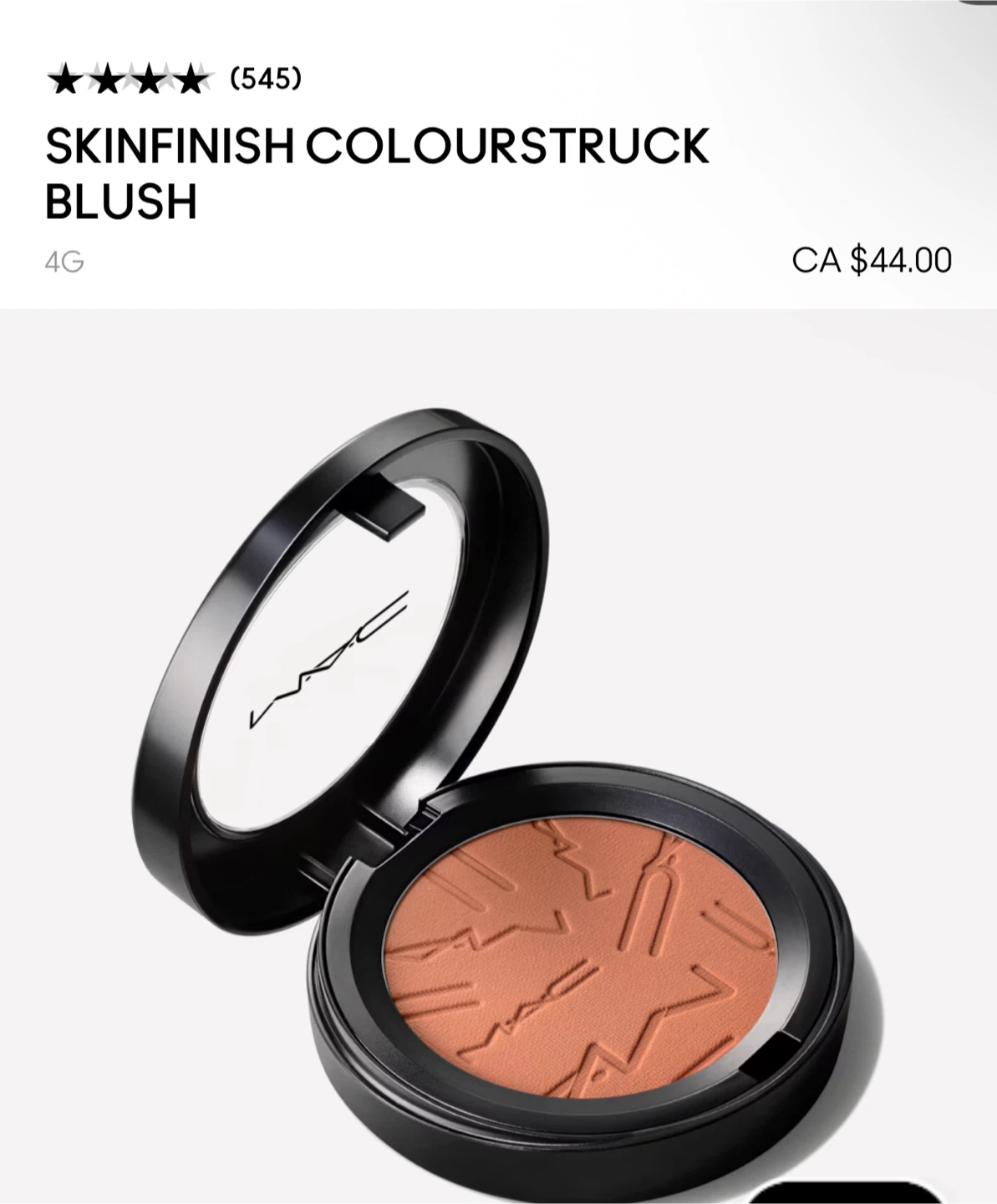 MAC colourstruck blush - photo 3