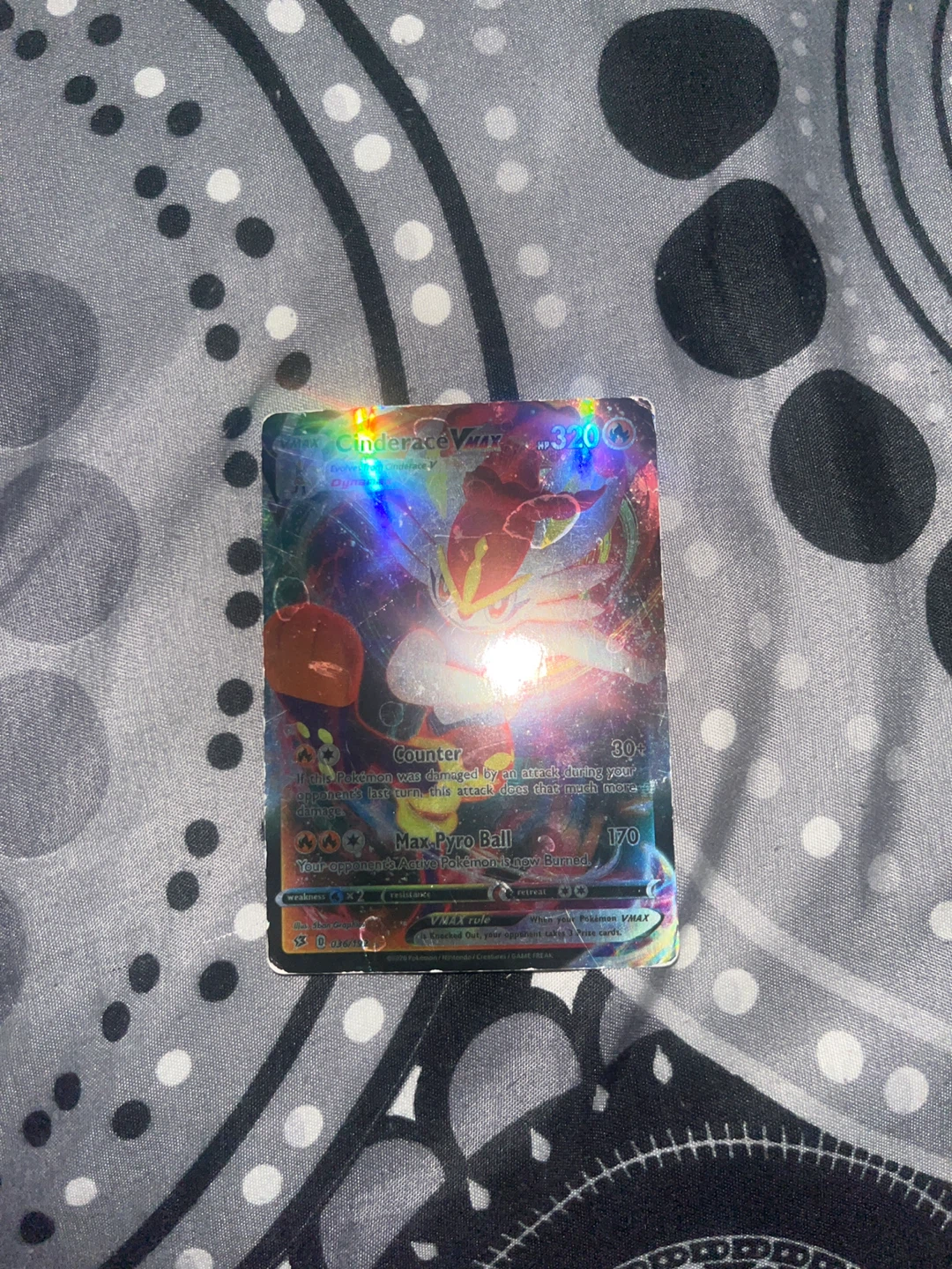 Pokemon Cinderace VMAX Card