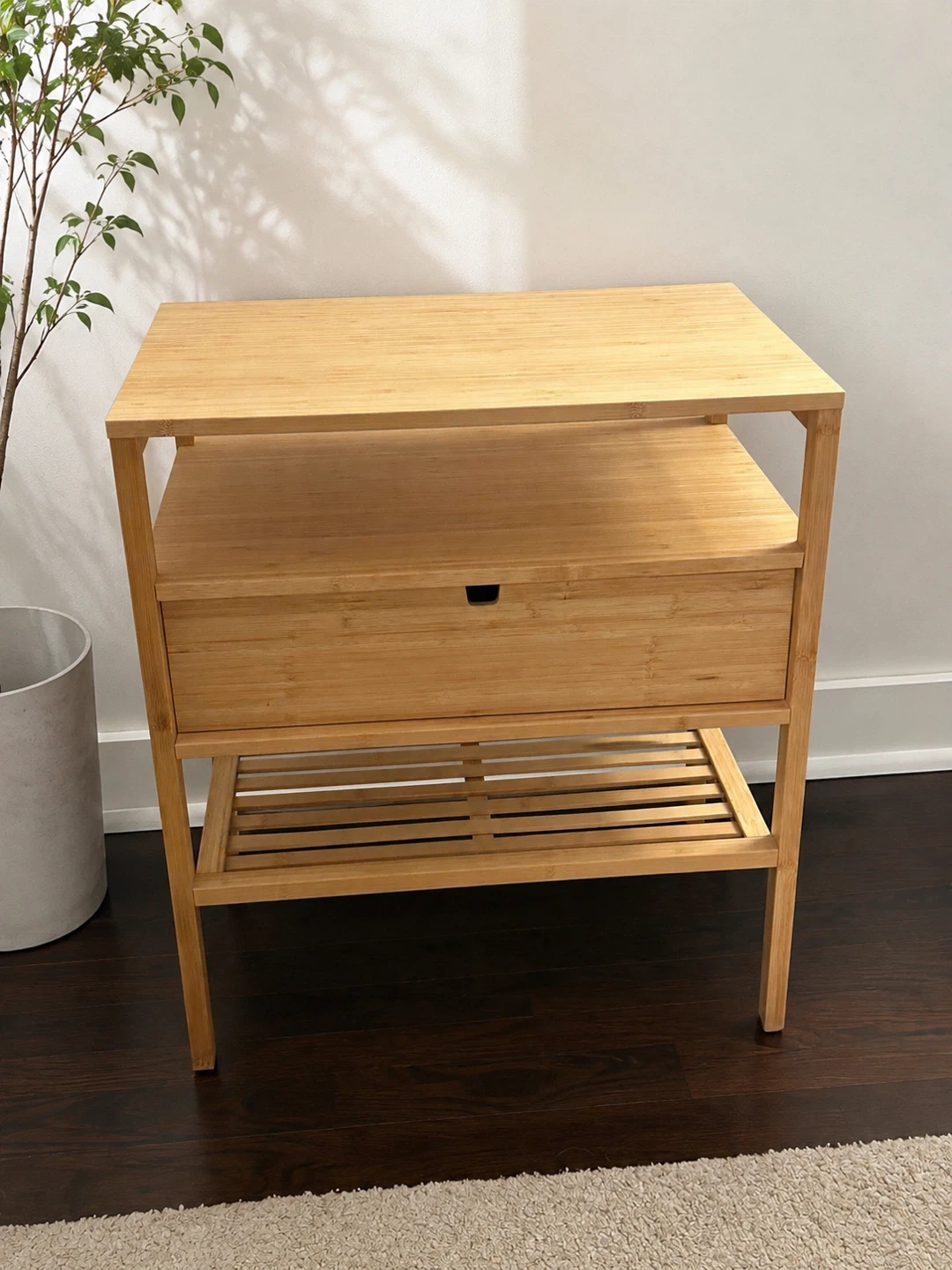 IKEA NORDKISA Nightstand - Bamboo