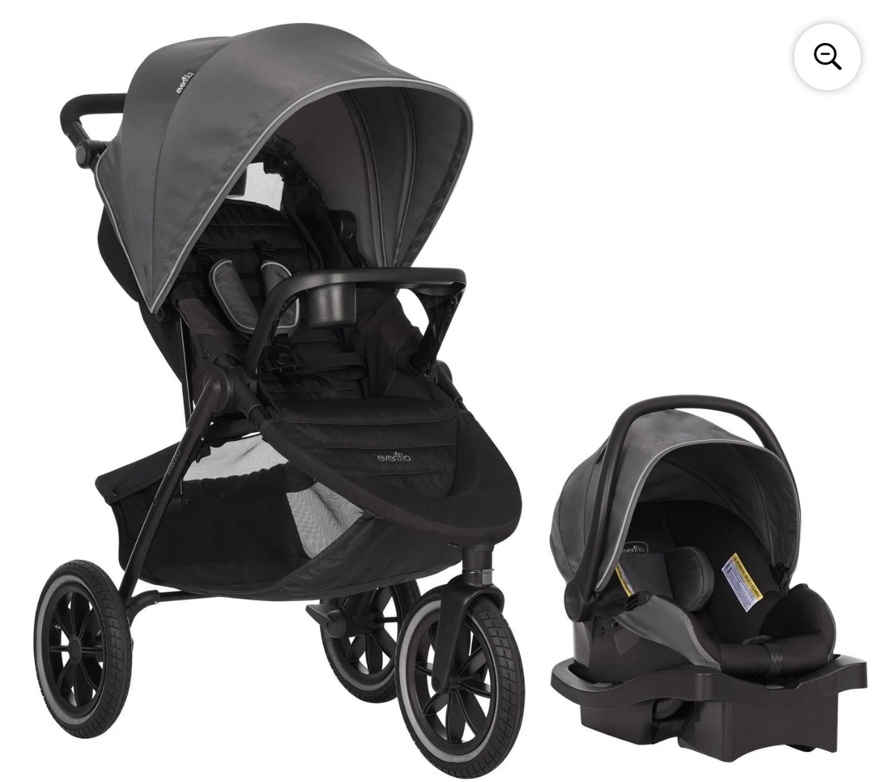 Evenflo Folio3 Stroll & Jog Stroller Travel System - photo 2