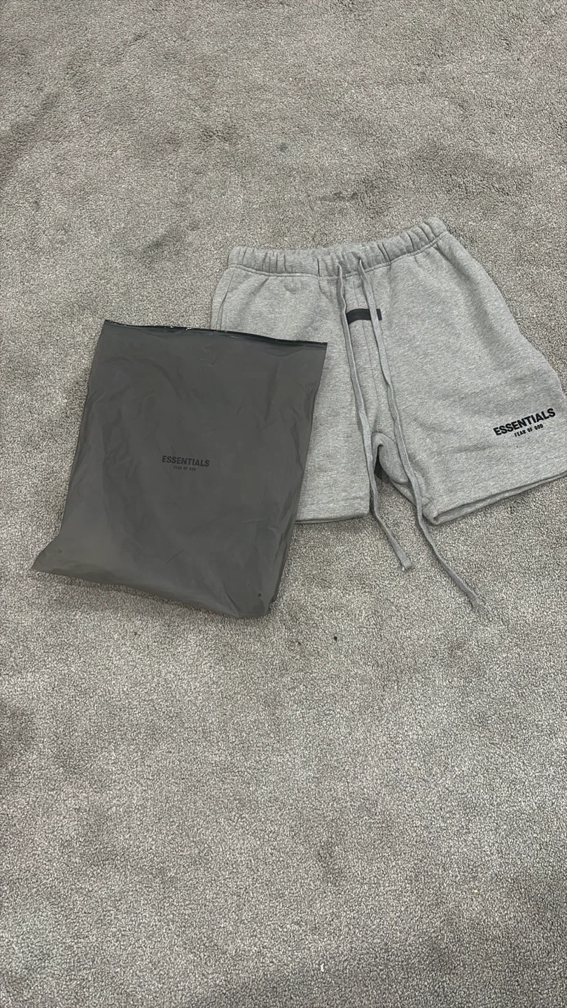 ESSENTIALS Fear of God Grey Sweat Shorts Size S
