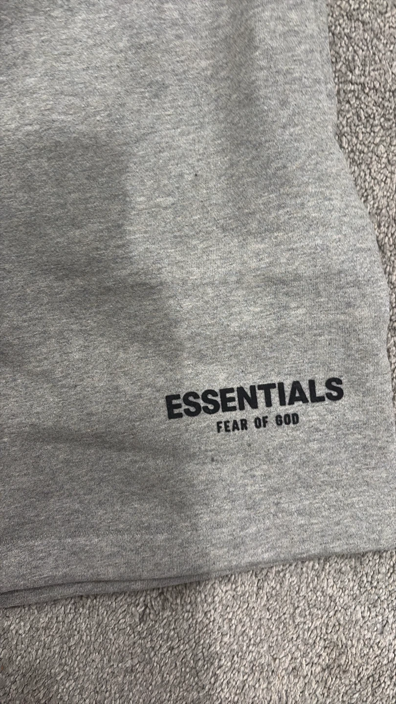 ESSENTIALS Fear of God Grey Sweat Shorts Size S - photo 2
