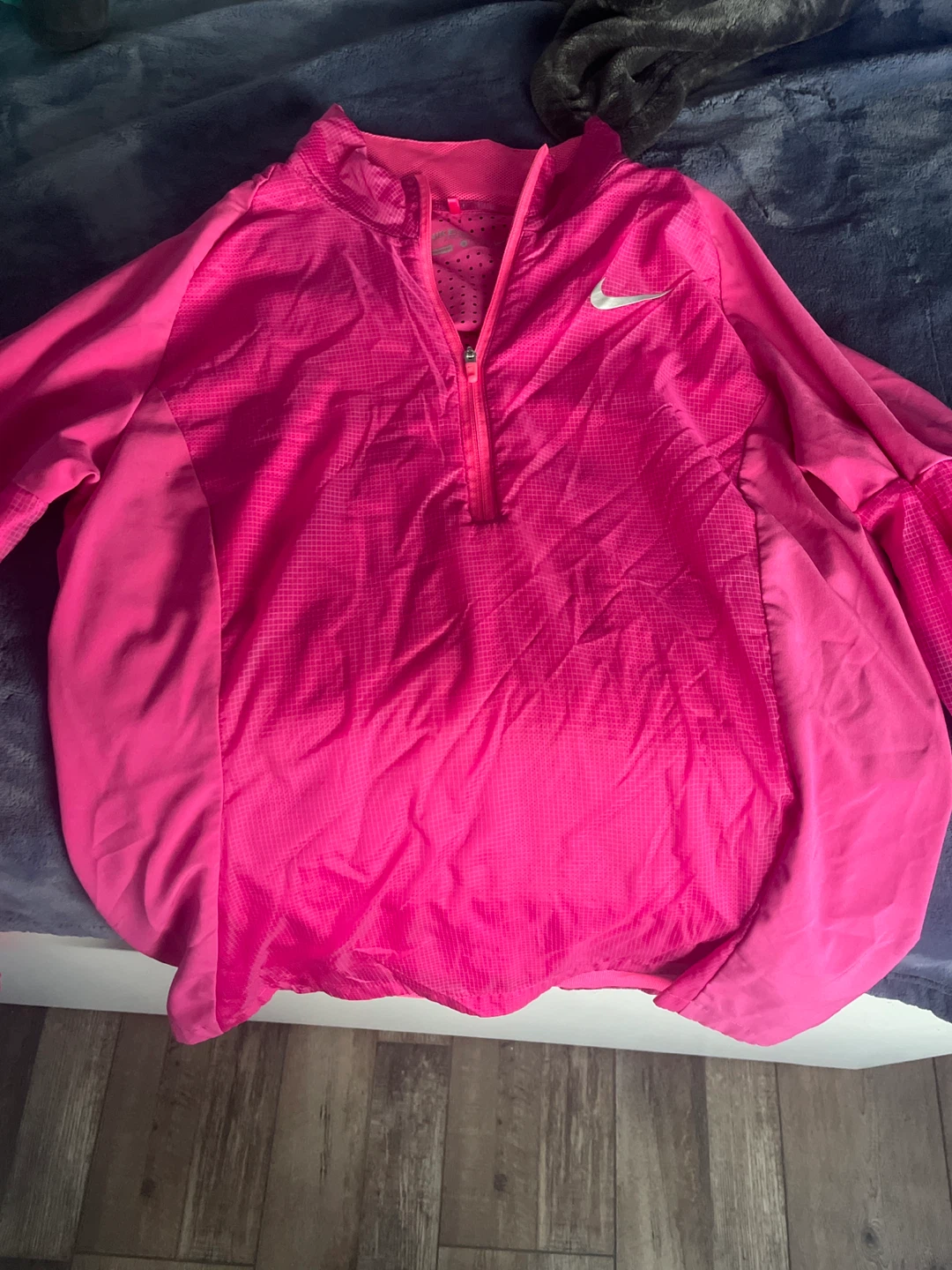 Nike Pink 1/4 Zip Running Pullover