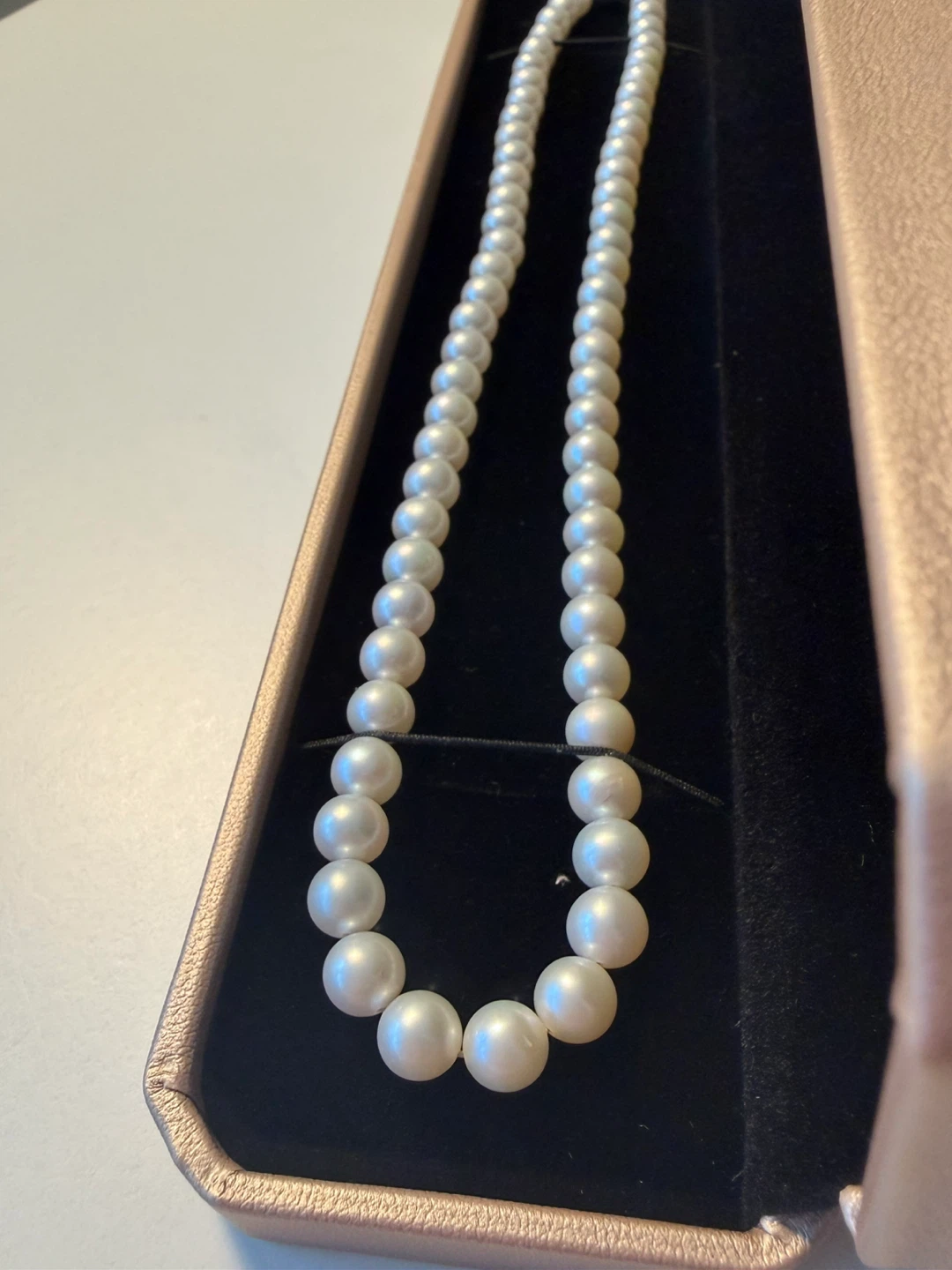 Pearl Necklace in Rose Gold Box - photo 2