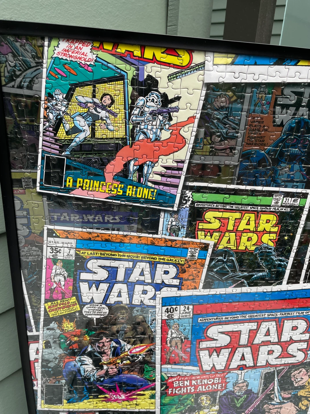 Star Wars Comic Cover Jigsaw Puzzle framed - photo 2