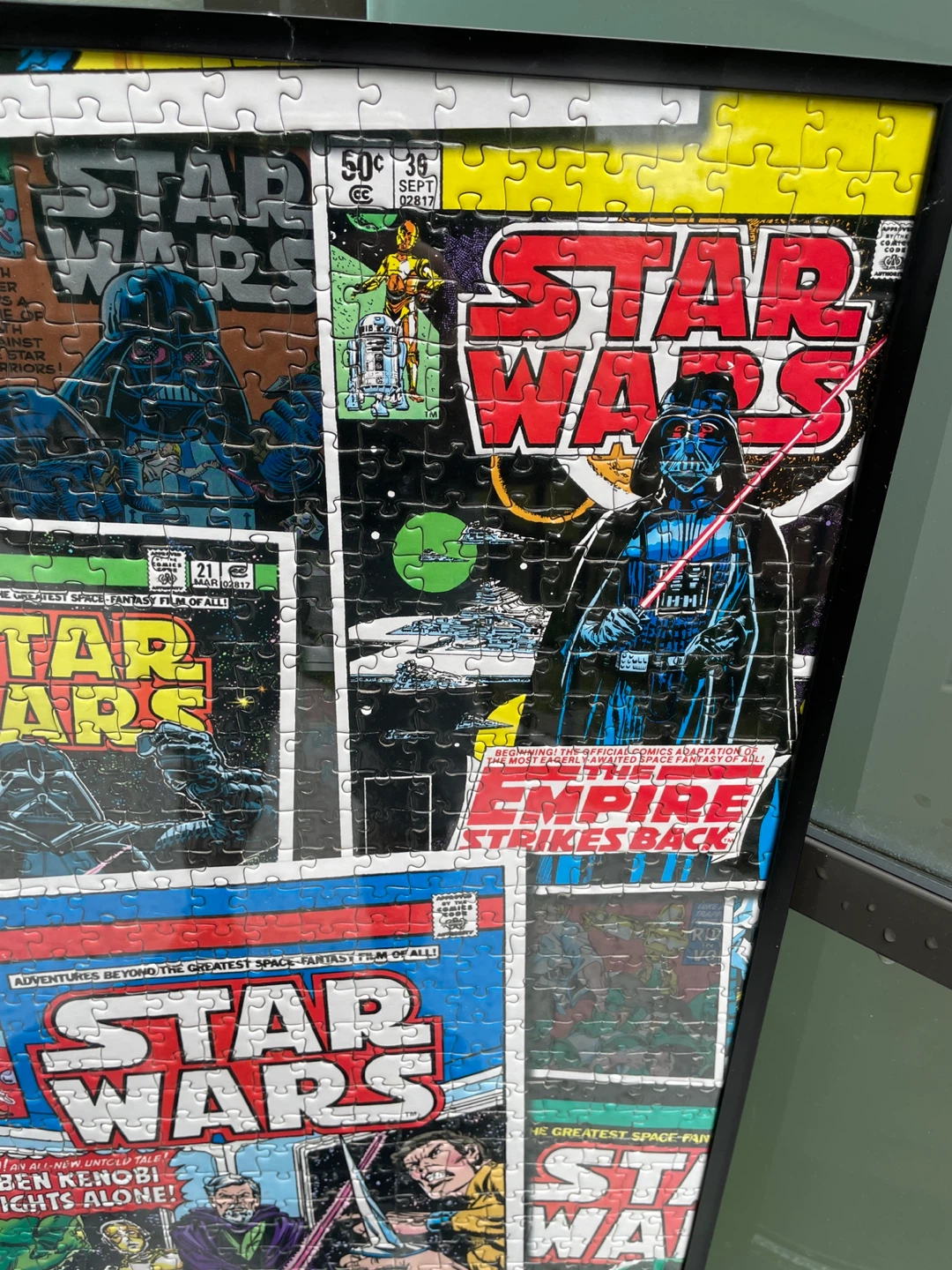 Star Wars Comic Cover Jigsaw Puzzle framed - photo 3