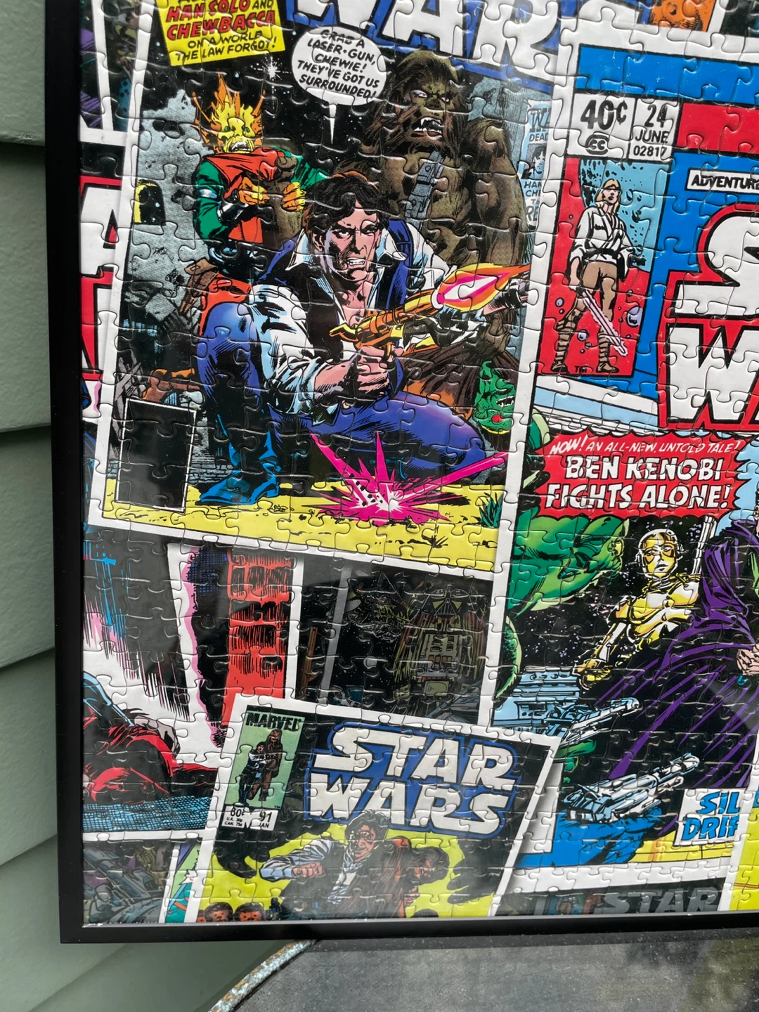 Star Wars Comic Cover Jigsaw Puzzle framed - photo 4