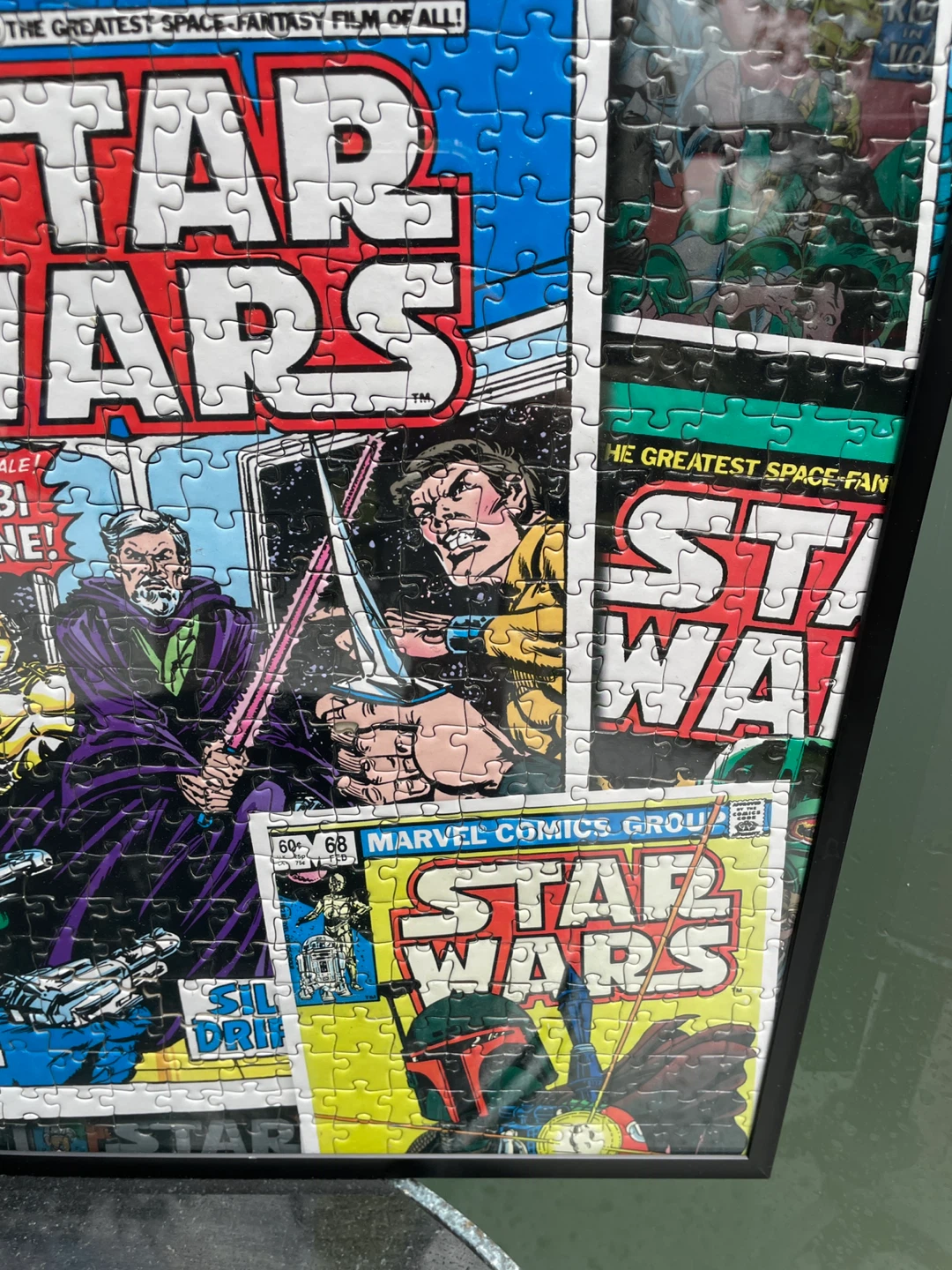 Star Wars Comic Cover Jigsaw Puzzle framed - photo 5