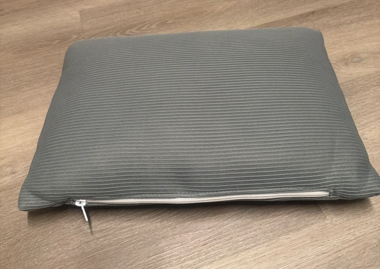 White Striped Pillow