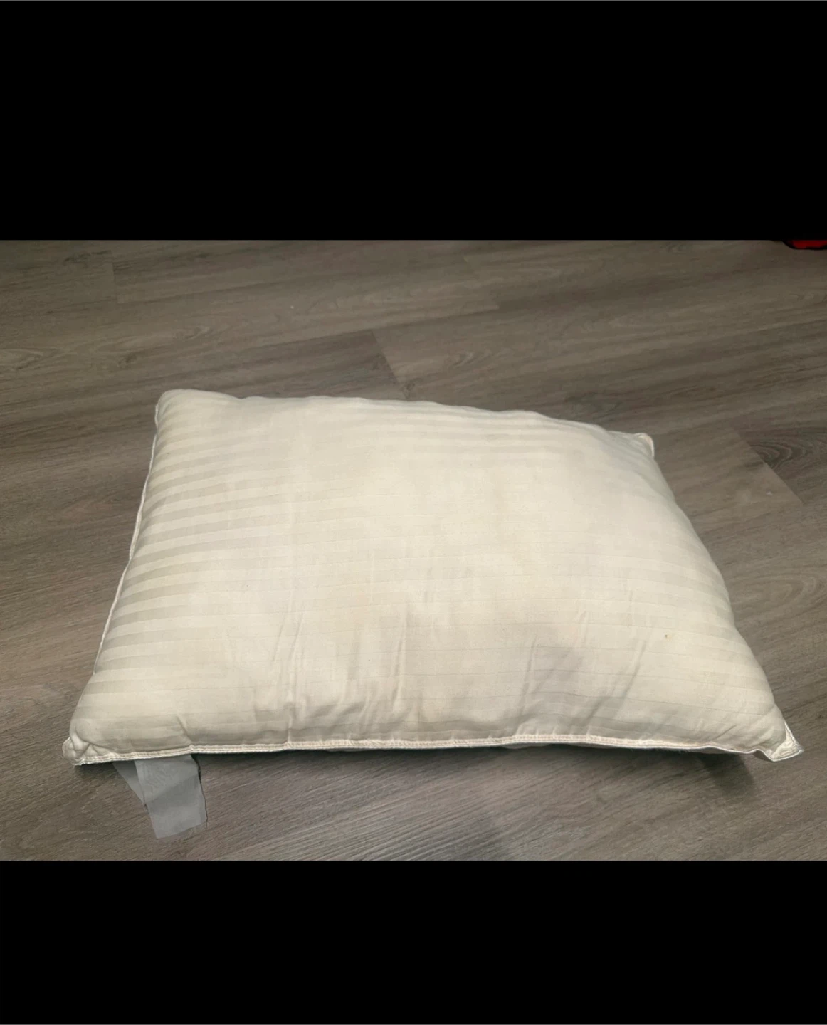 White Striped Pillow - photo 2